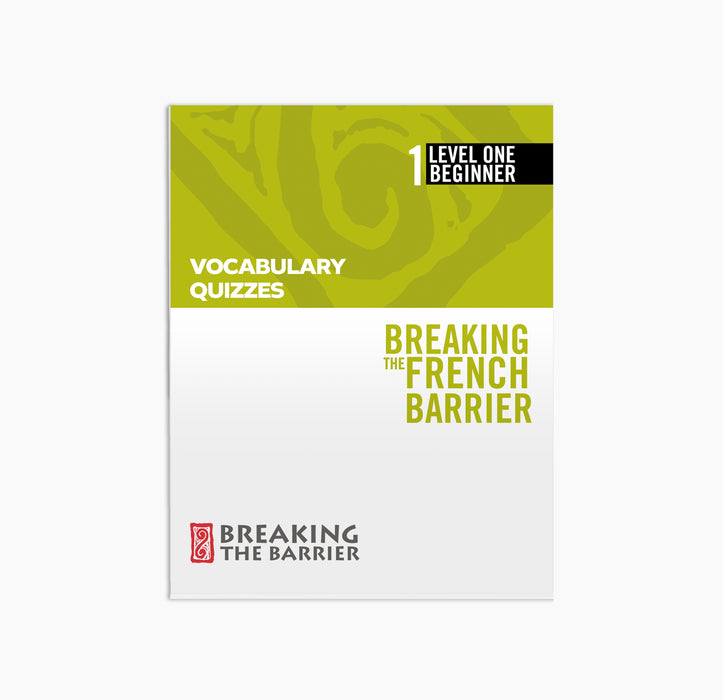 French Level 1/Beginner Vocabulary Quizzes
