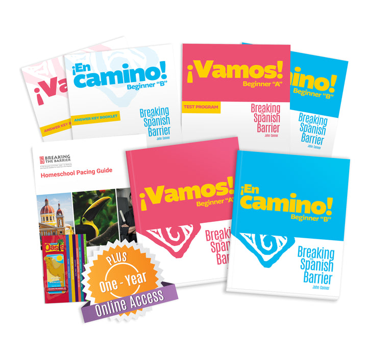 Two-Year Middle School Homeschool Package (¡Vamos! + ¡En camino!) Pre-Order