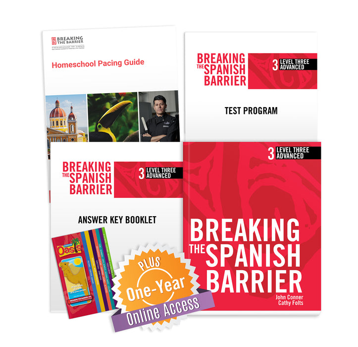 Spanish Level 3 Homeschool Package + Online Access