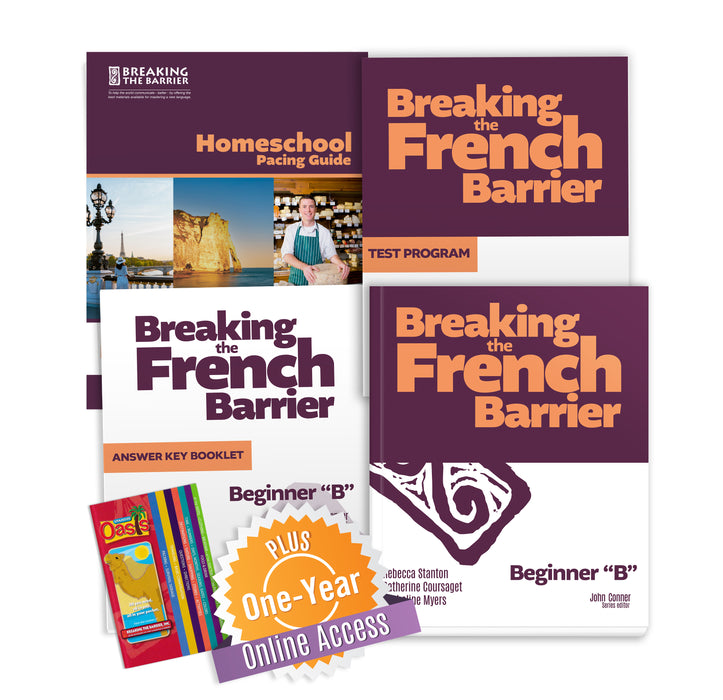 Breaking the French Barrier Beginner "B" Homeschool Package