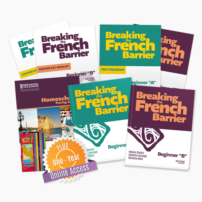 French Two-Year Introductory/Middle School Homeschool Package