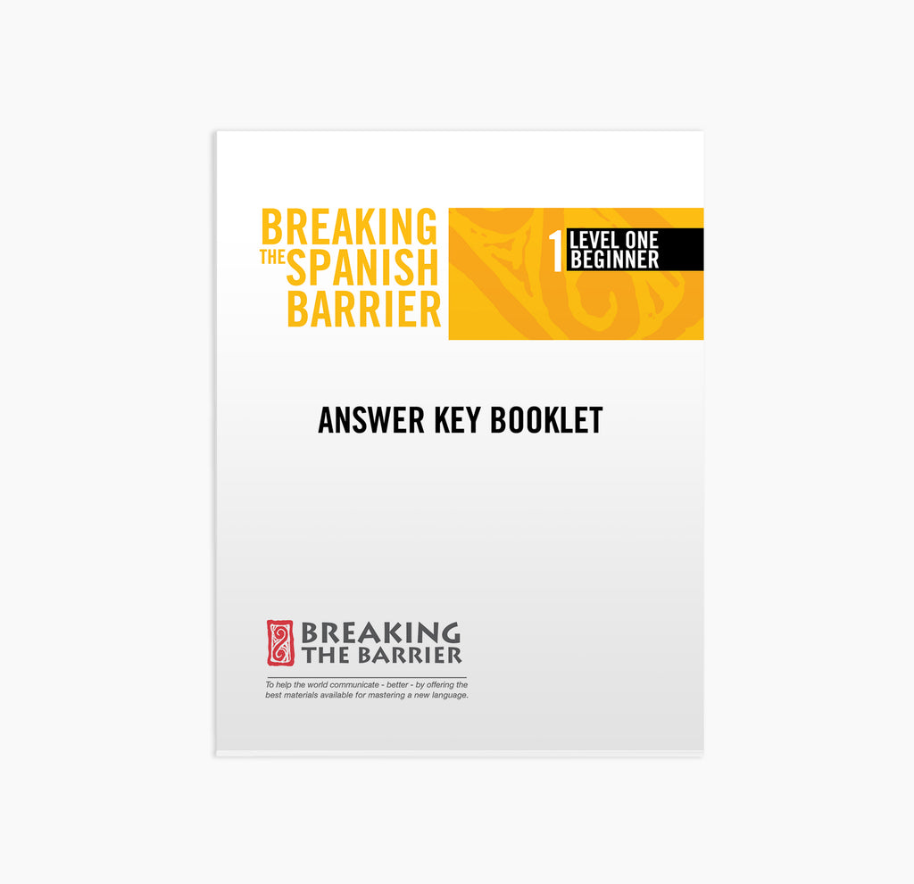 Answer Key Booklets — Breaking The Barrier