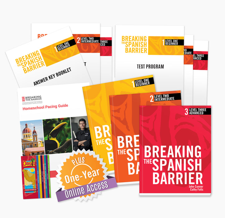 Spanish Three Year Homeschool Package + Online Access